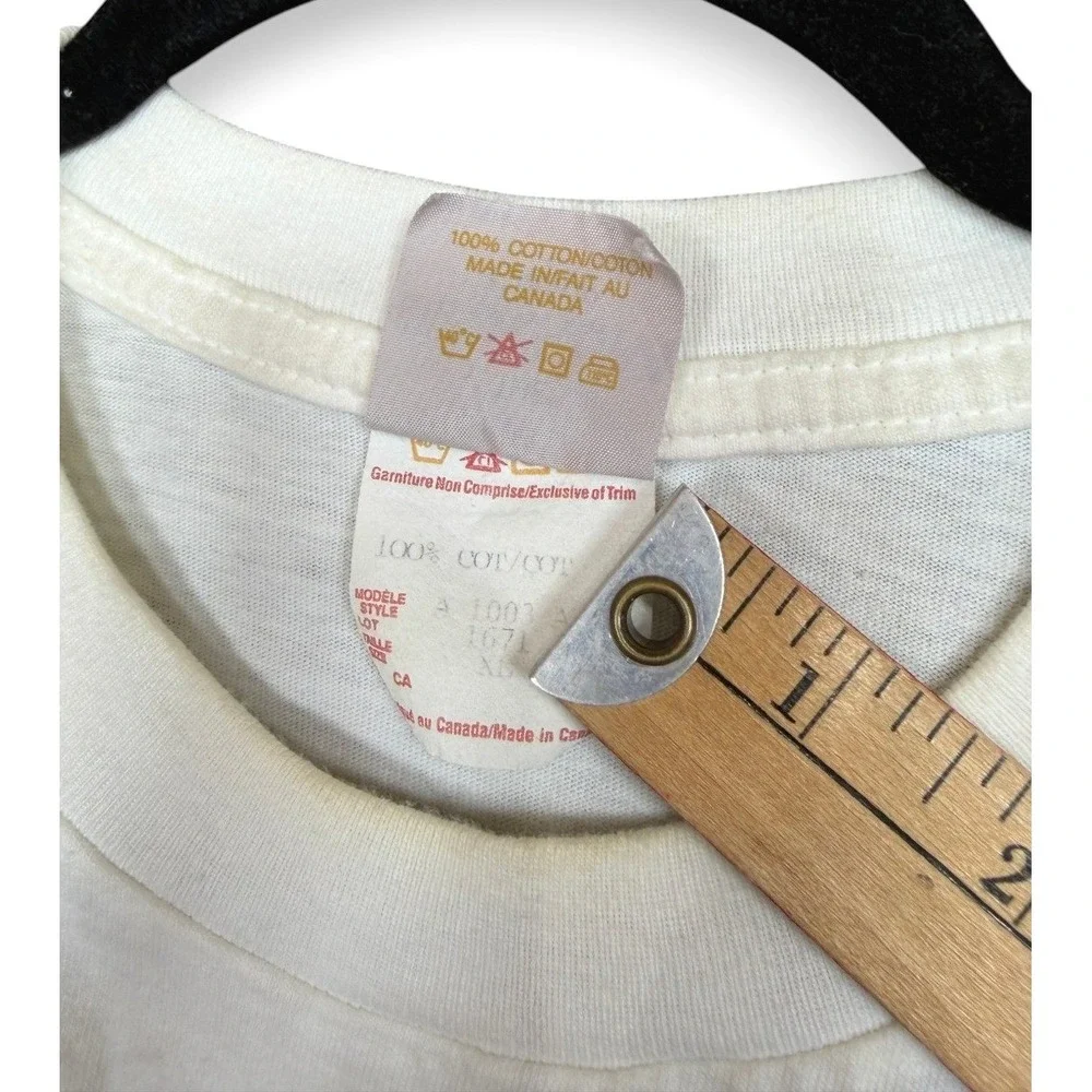 Brockum T-Shirt Mens XL White 1992 Toronto Film Festival Staff Vintage 90s
